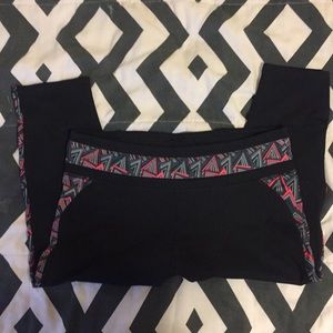 Black and pink Fabletics tights